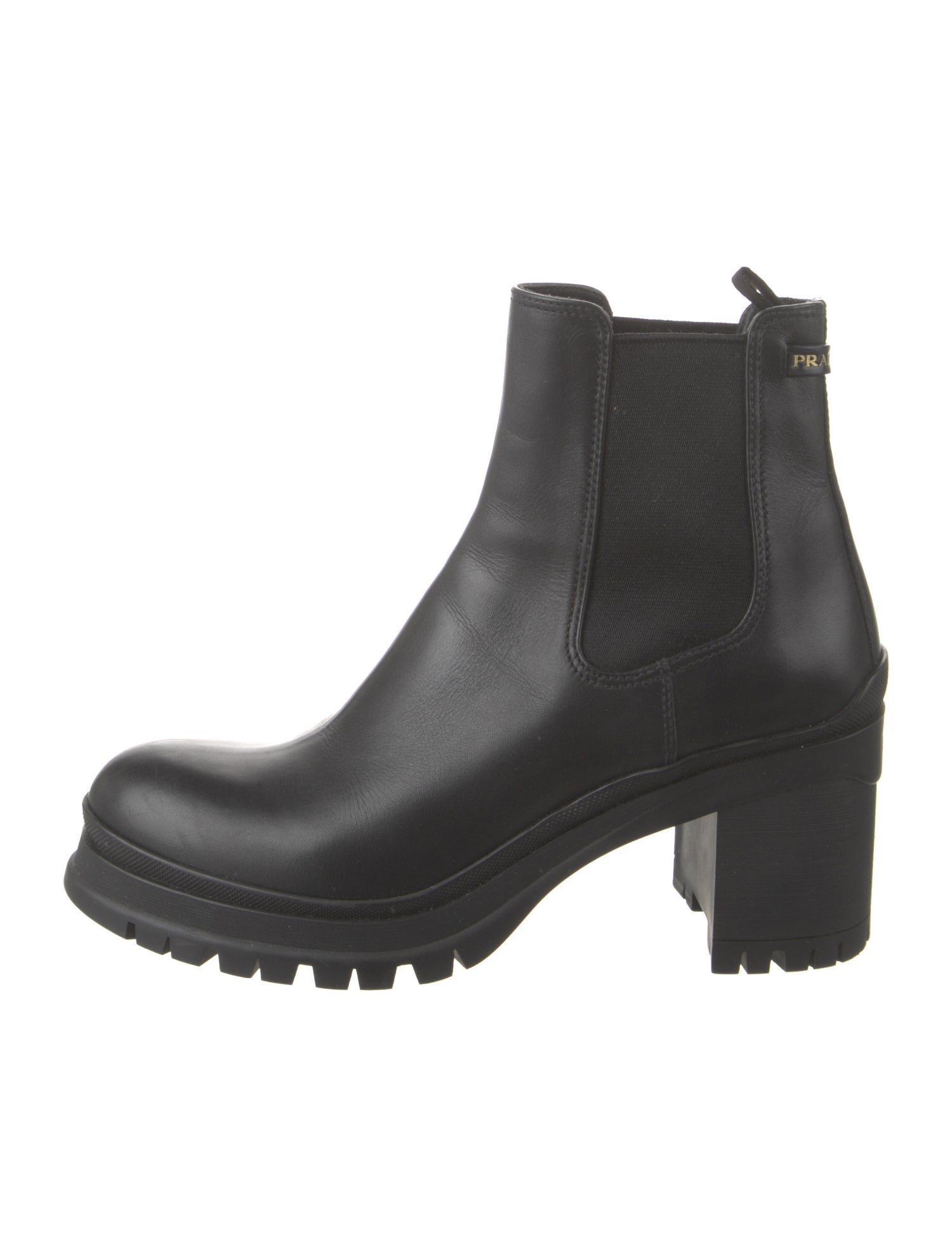 Prada Leather Chelsea Boots