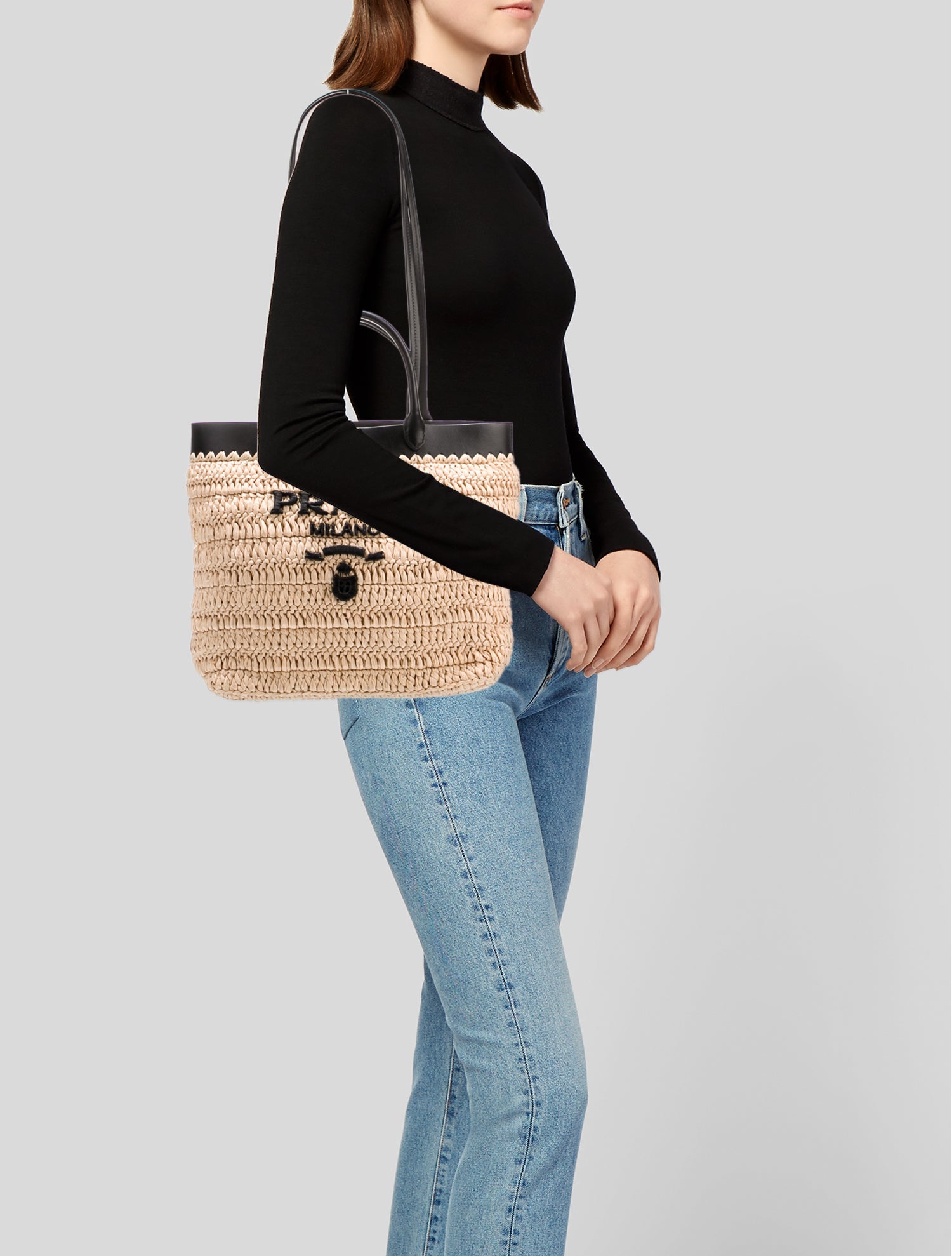 Prada Raffia Grass Tote