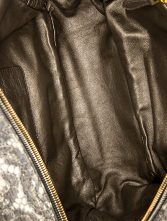 Prada Embossed Leather Bauletto