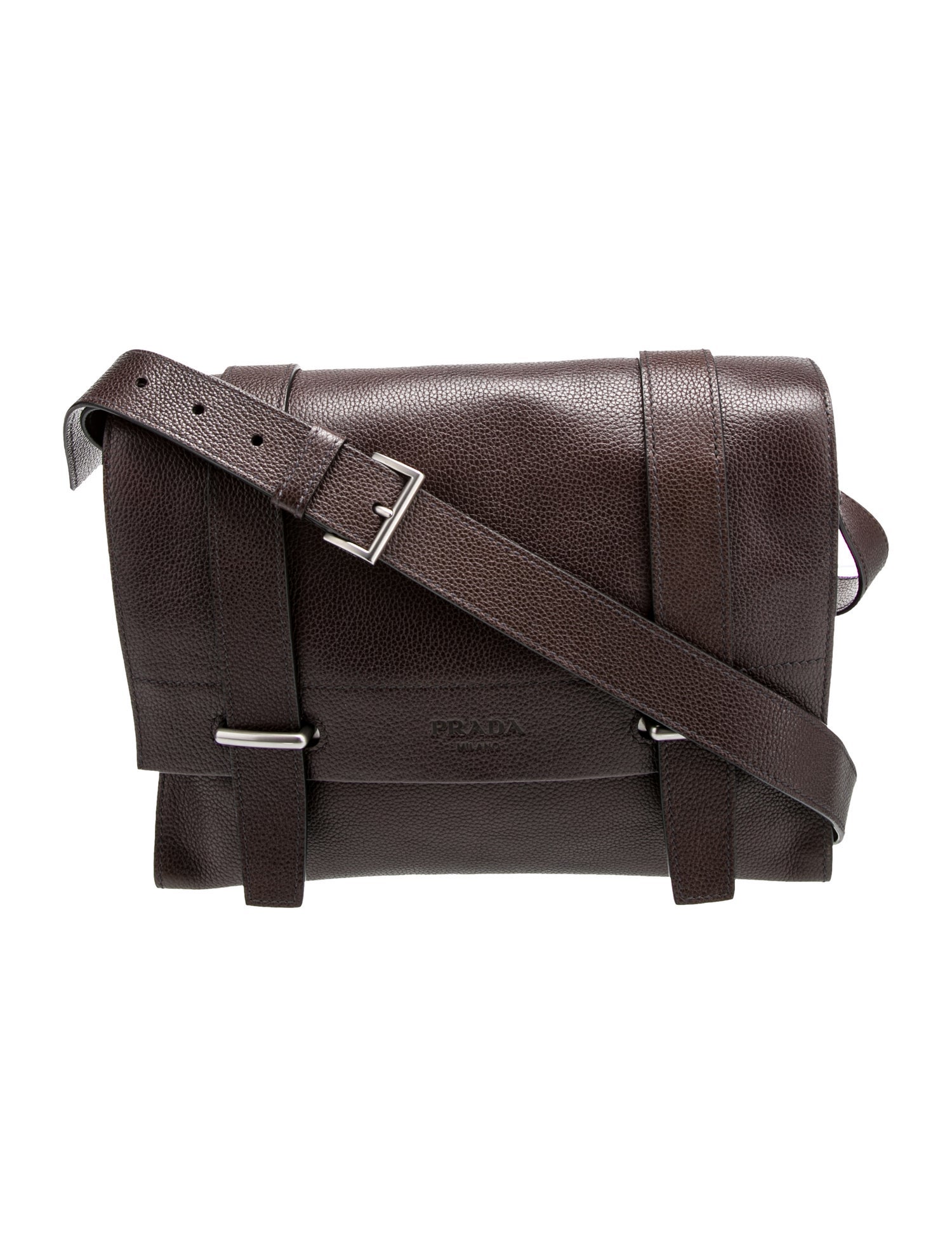 Prada Vitello Daino Leather Messenger Bag