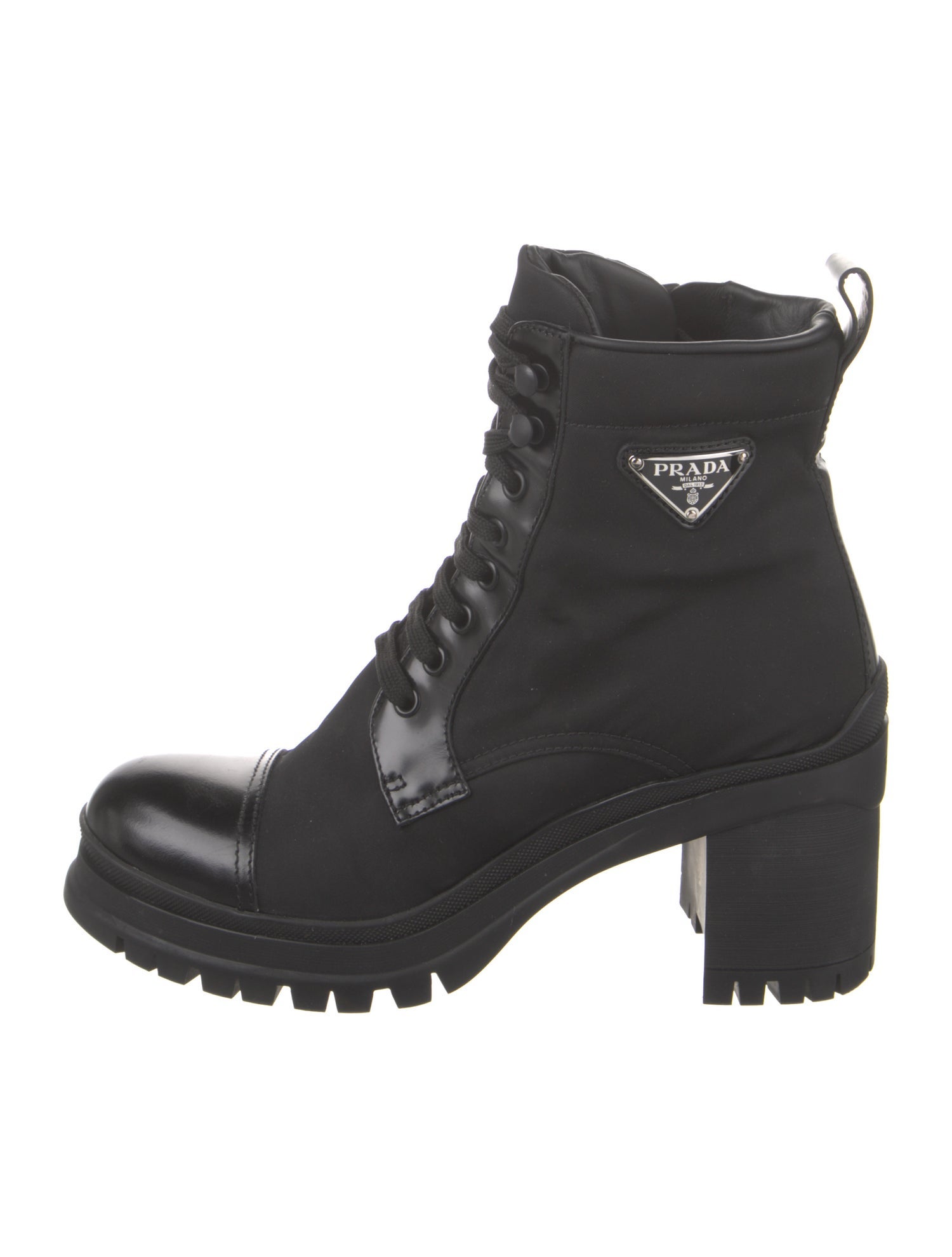 Prada Nylon Combat Boots