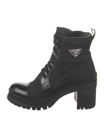 Prada Nylon Combat Boots