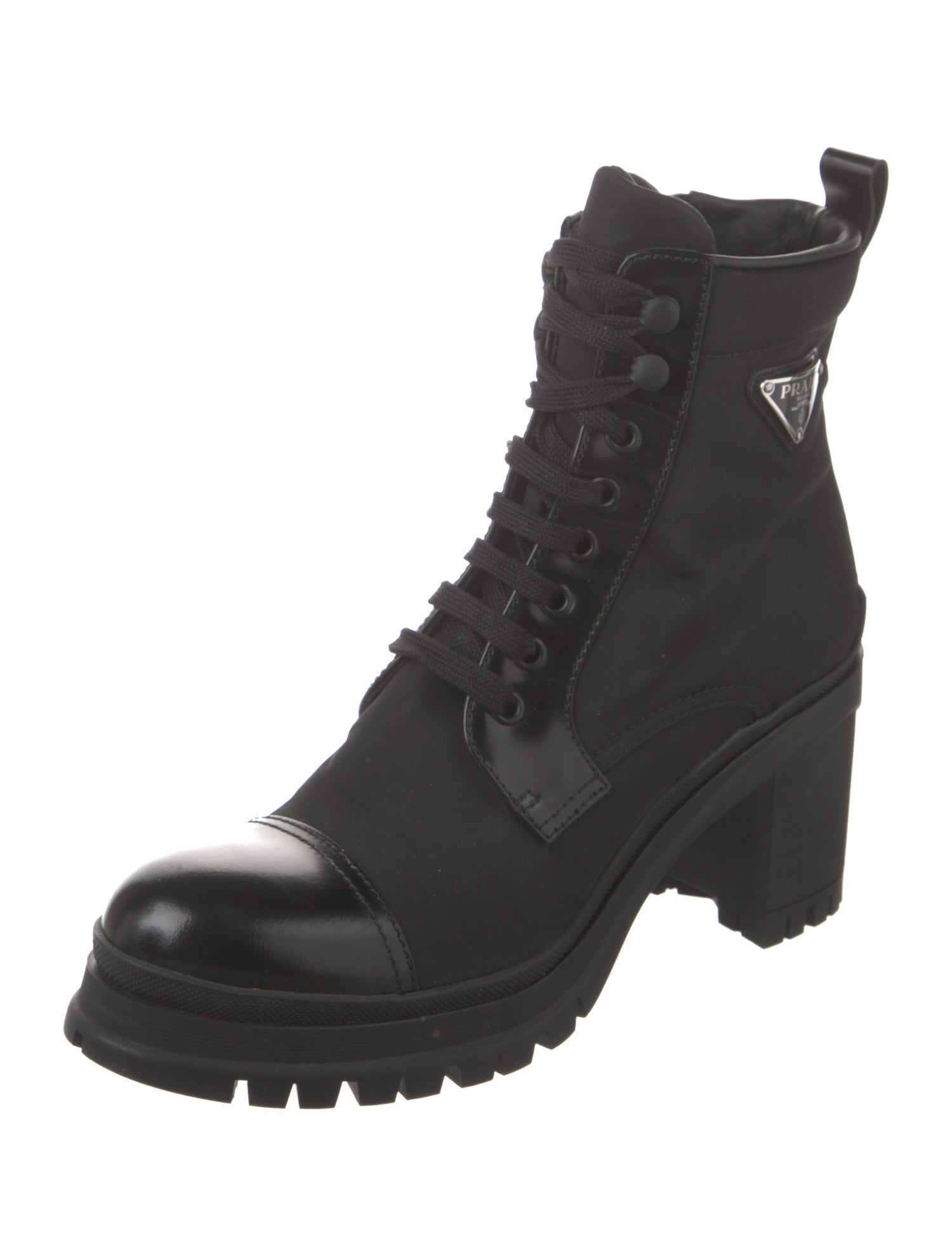 Prada Nylon Combat Boots