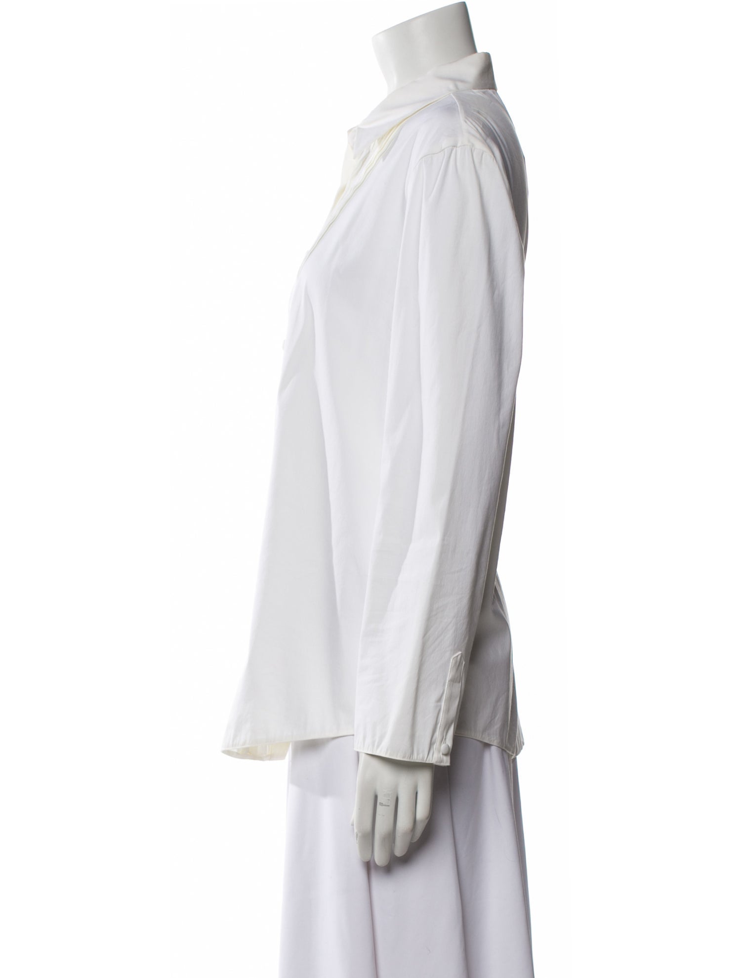 Prada 2016 Long Sleeve Button-Up Top