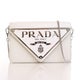 Prada Spazzolato Leather Triangle Crossbody Bag