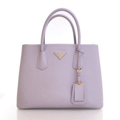Prada Saffiano Cuir Leather Double Tote