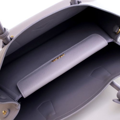 Prada Saffiano Cuir Leather Double Tote