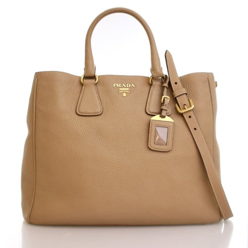 Prada Vitello Daino Leather Convertible Tote