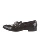 Prada Patent Leather Chain-Link Accents Loafers