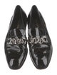 Prada Patent Leather Chain-Link Accents Loafers