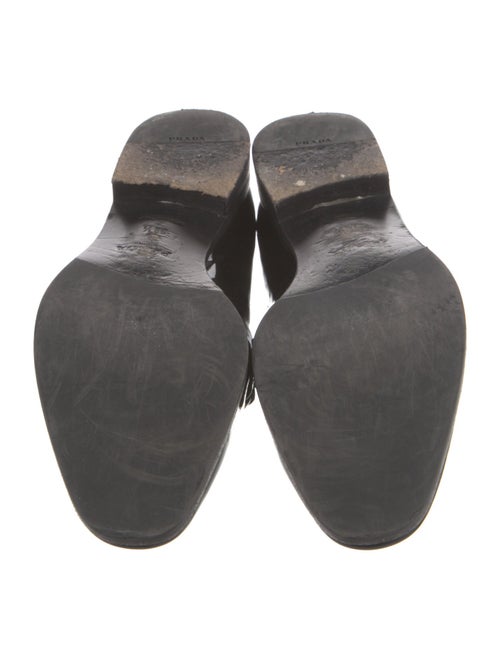 Prada Patent Leather Chain-Link Accents Loafers