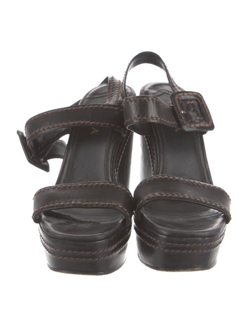 Prada Leather Slingback Sandals