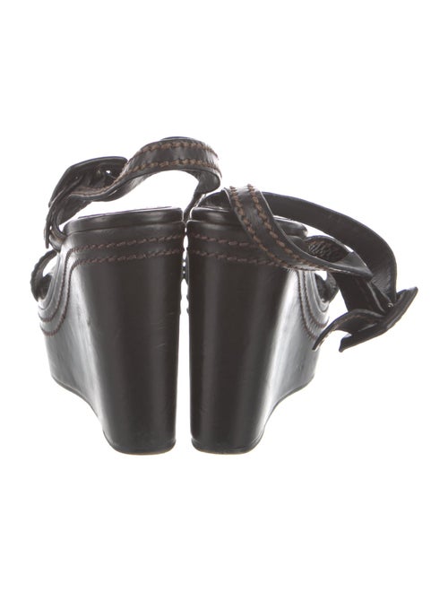 Prada Leather Slingback Sandals