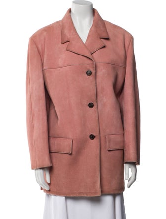 Prada 2023 Suede Peacoat