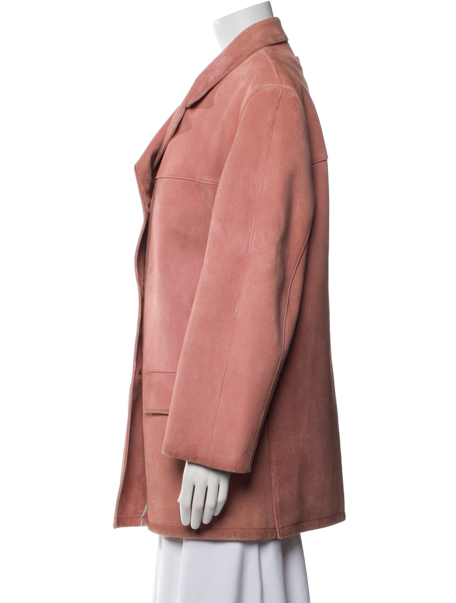 Prada 2023 Suede Peacoat