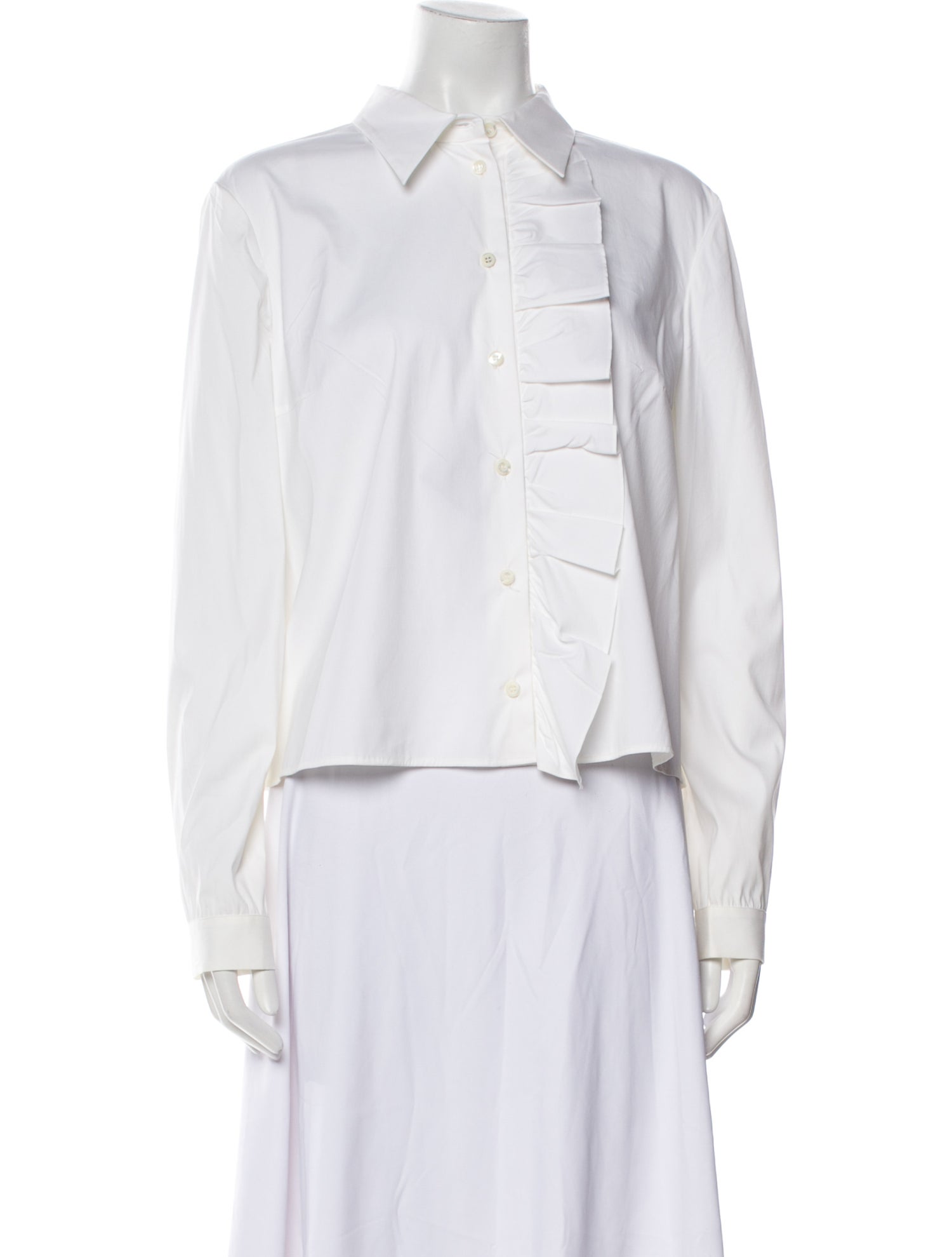 Prada 2016 Long Sleeve Button-Up Top