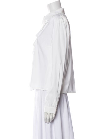 Prada 2016 Long Sleeve Button-Up Top