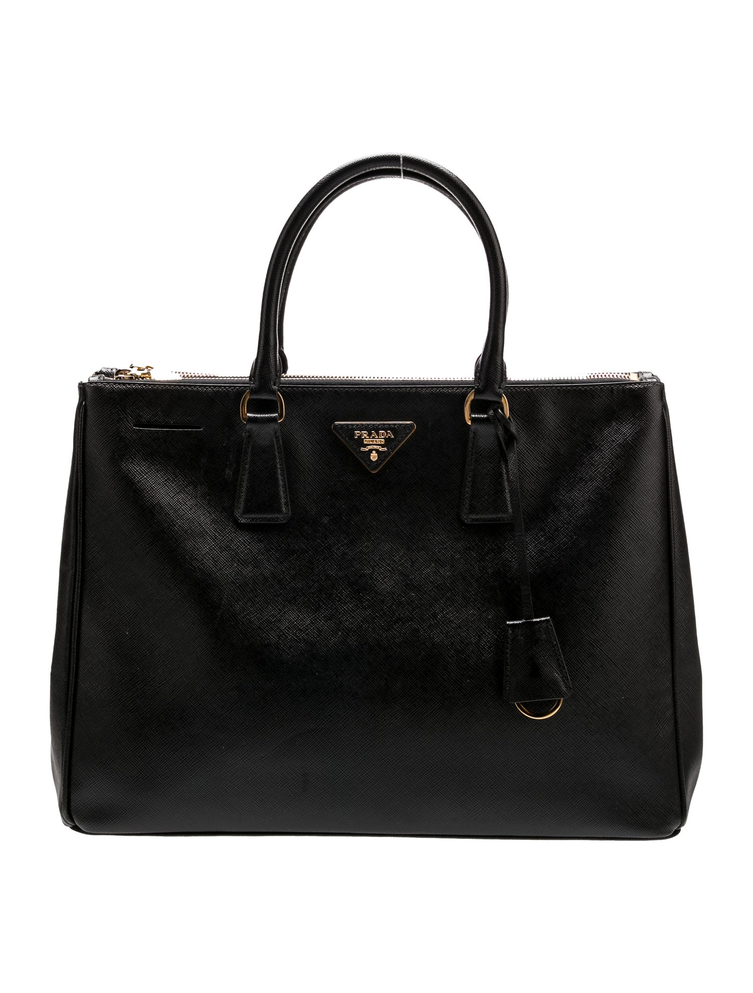 Prada Saffiano Leather Galleria Double Zip Large