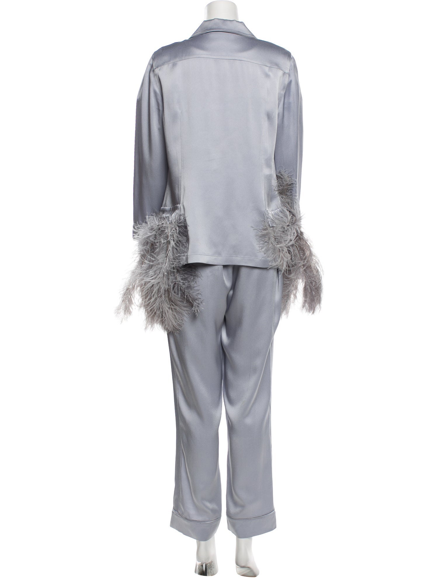 Prada 2018 Feather Trim Pajamas
