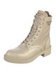 Prada Leather Studded Accents Combat Boots