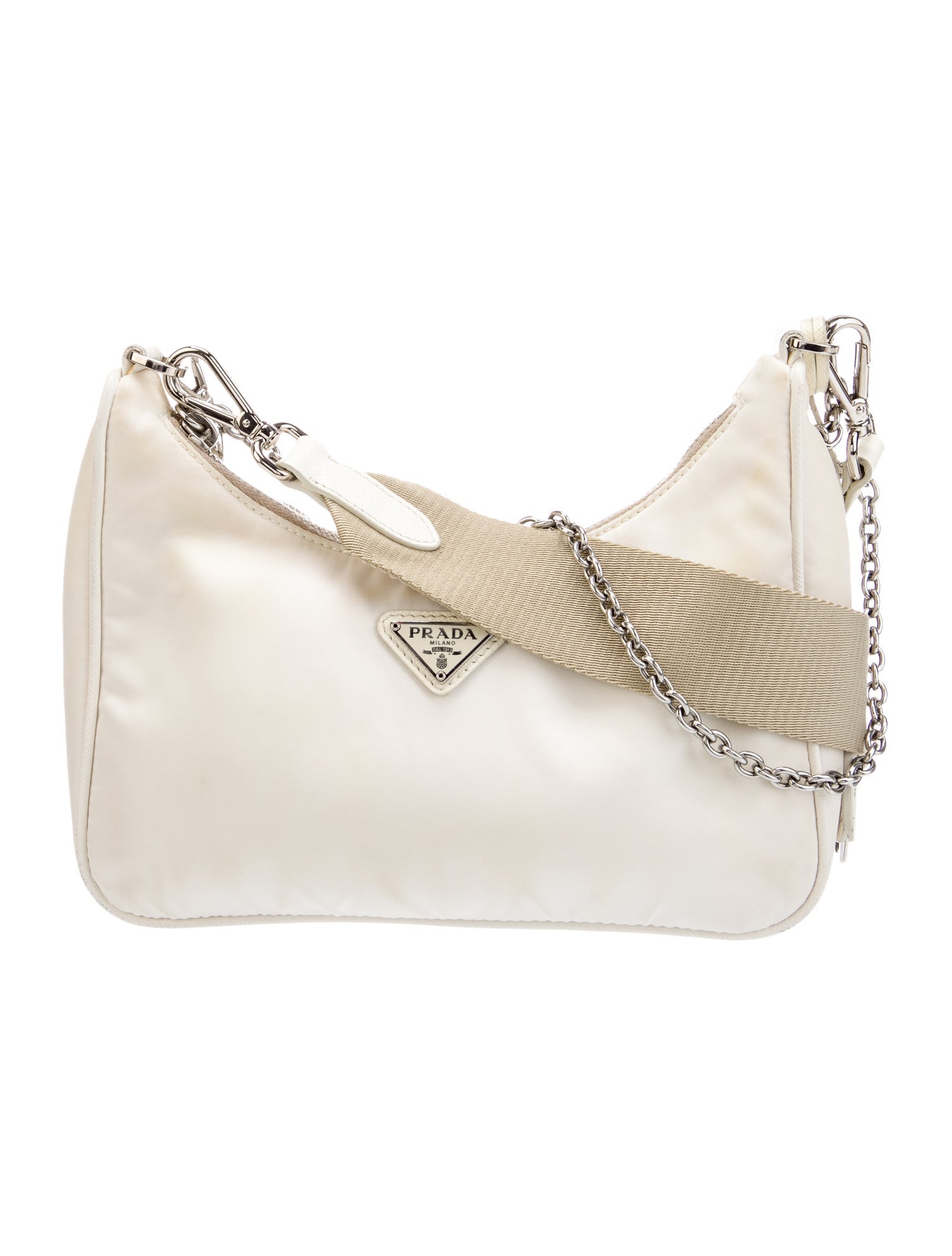 Prada Enameled Metal Triangle Re-Edition 2005