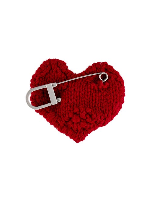 Prada heart shaped keychain