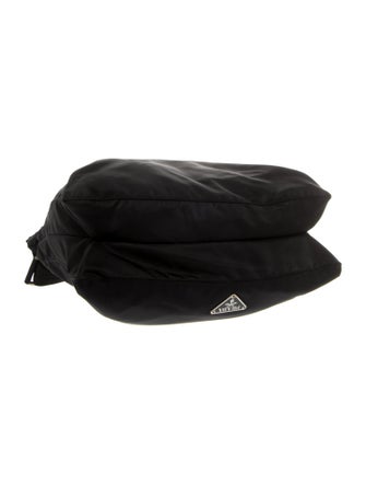 Prada Enameled Metal Triangle Messenger Bag