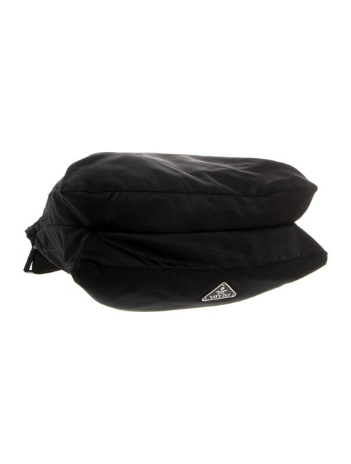 Prada Enameled Metal Triangle Messenger Bag