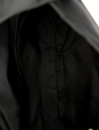 Prada Enameled Metal Triangle Messenger Bag