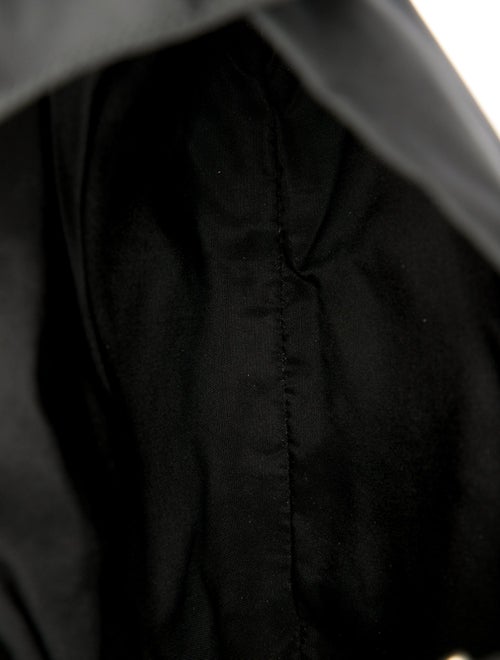 Prada Enameled Metal Triangle Messenger Bag