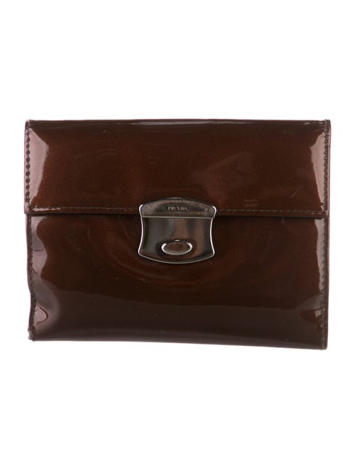 Prada Patent Leather Bifold Wallet