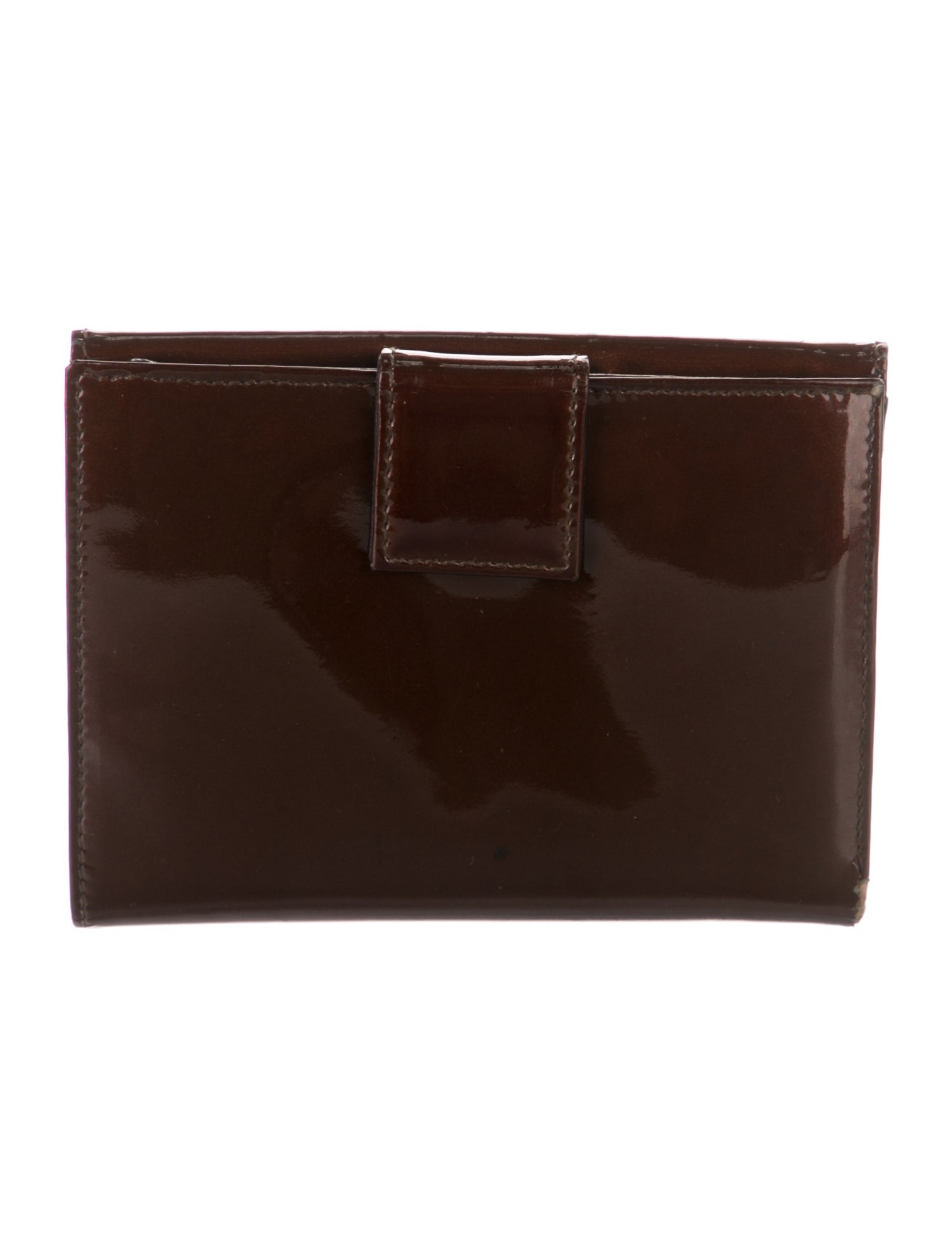 Prada Patent Leather Bifold Wallet