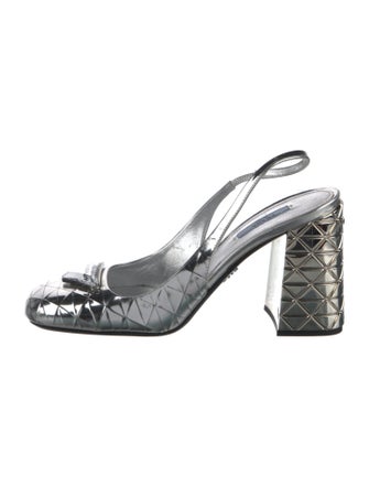 Prada Patent Leather Slingback Pumps