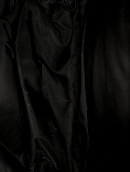 Prada Enameled Metal Triangle Backpack