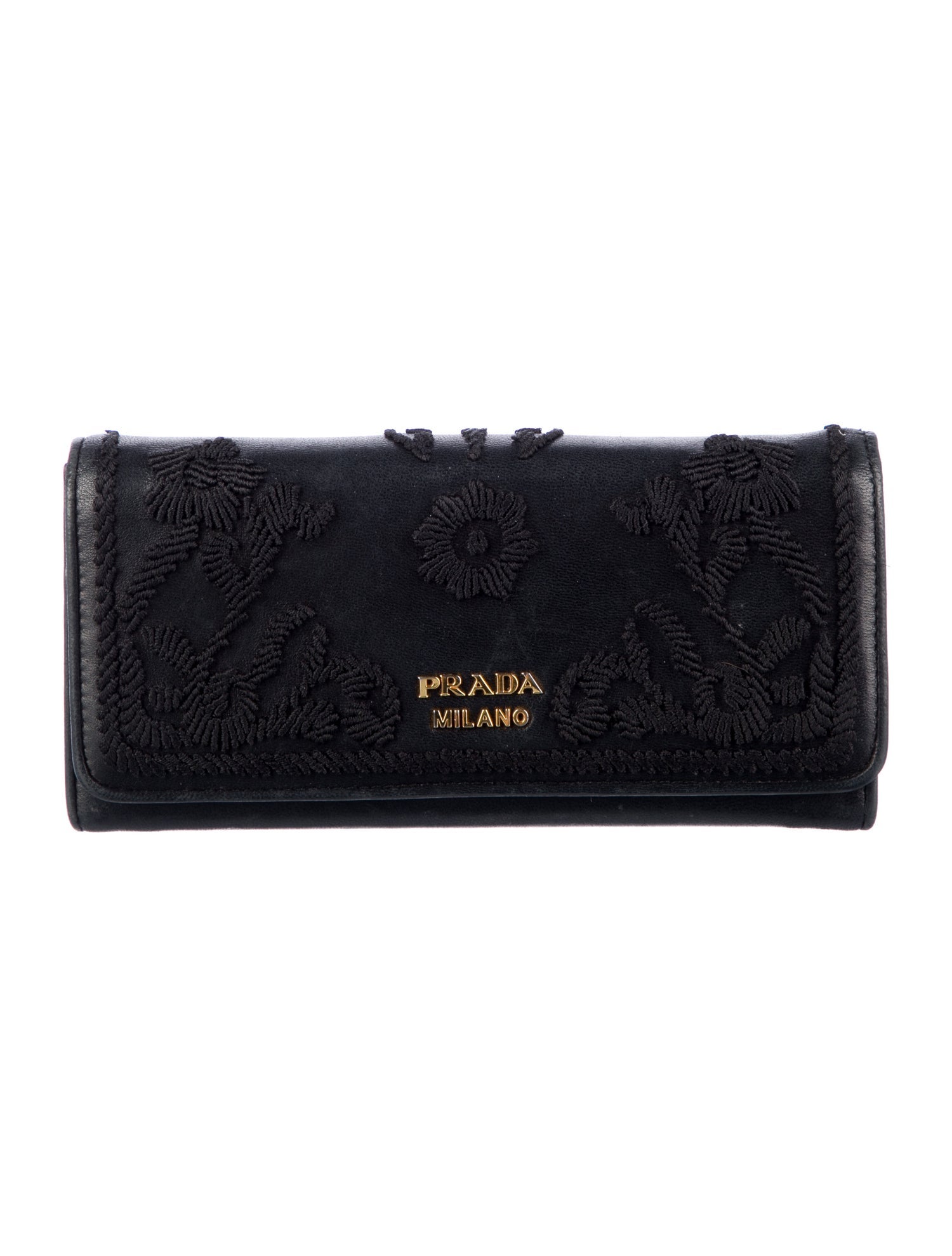 Prada Leather Continental Wallet