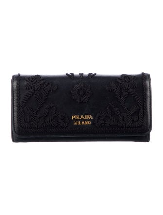 Prada Leather Continental Wallet