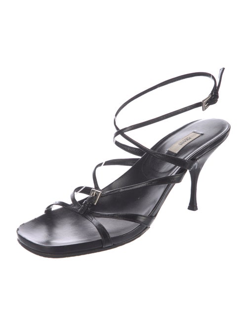 Prada Leather Slingback Sandals