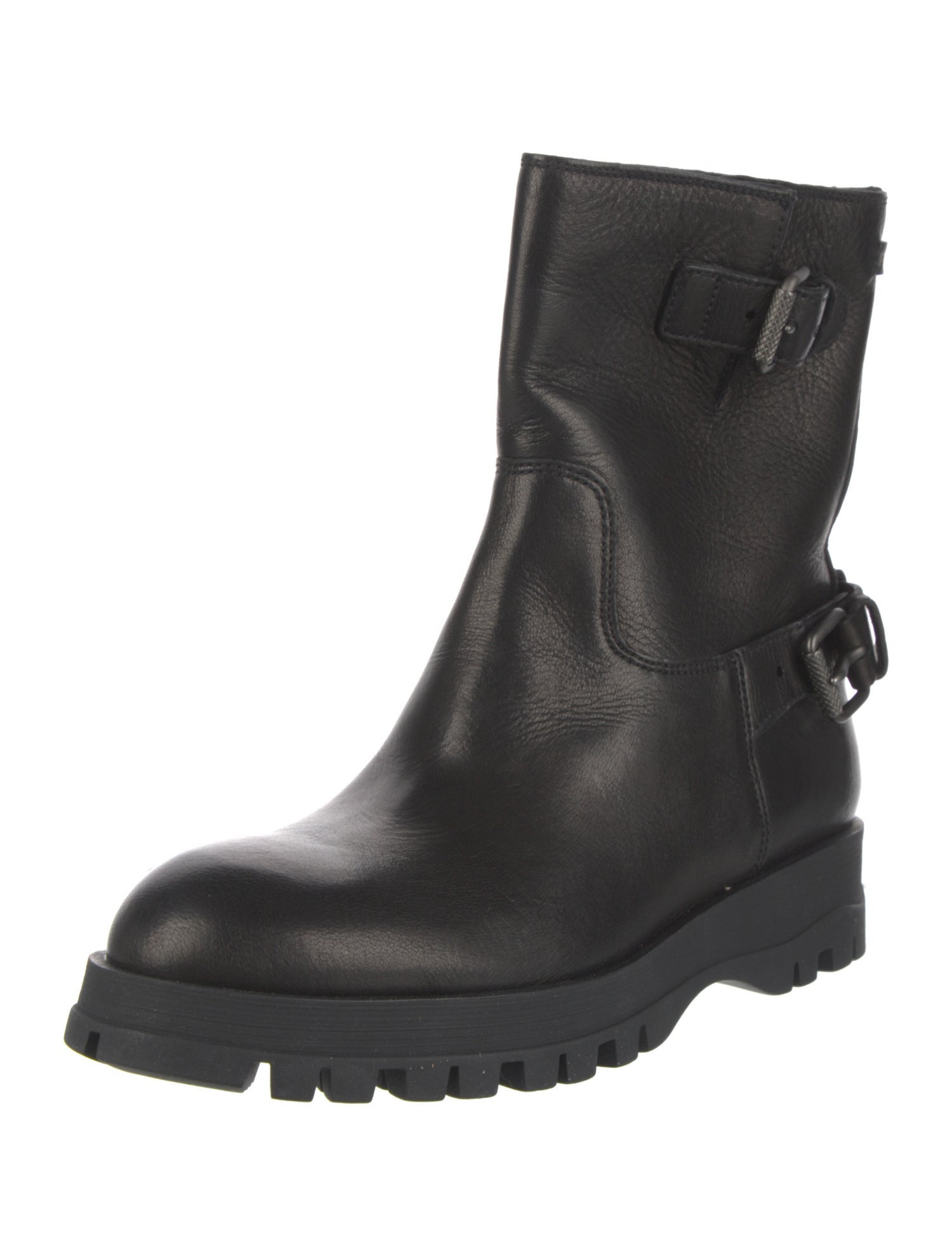 Prada Leather Moto Boots w/ Tags