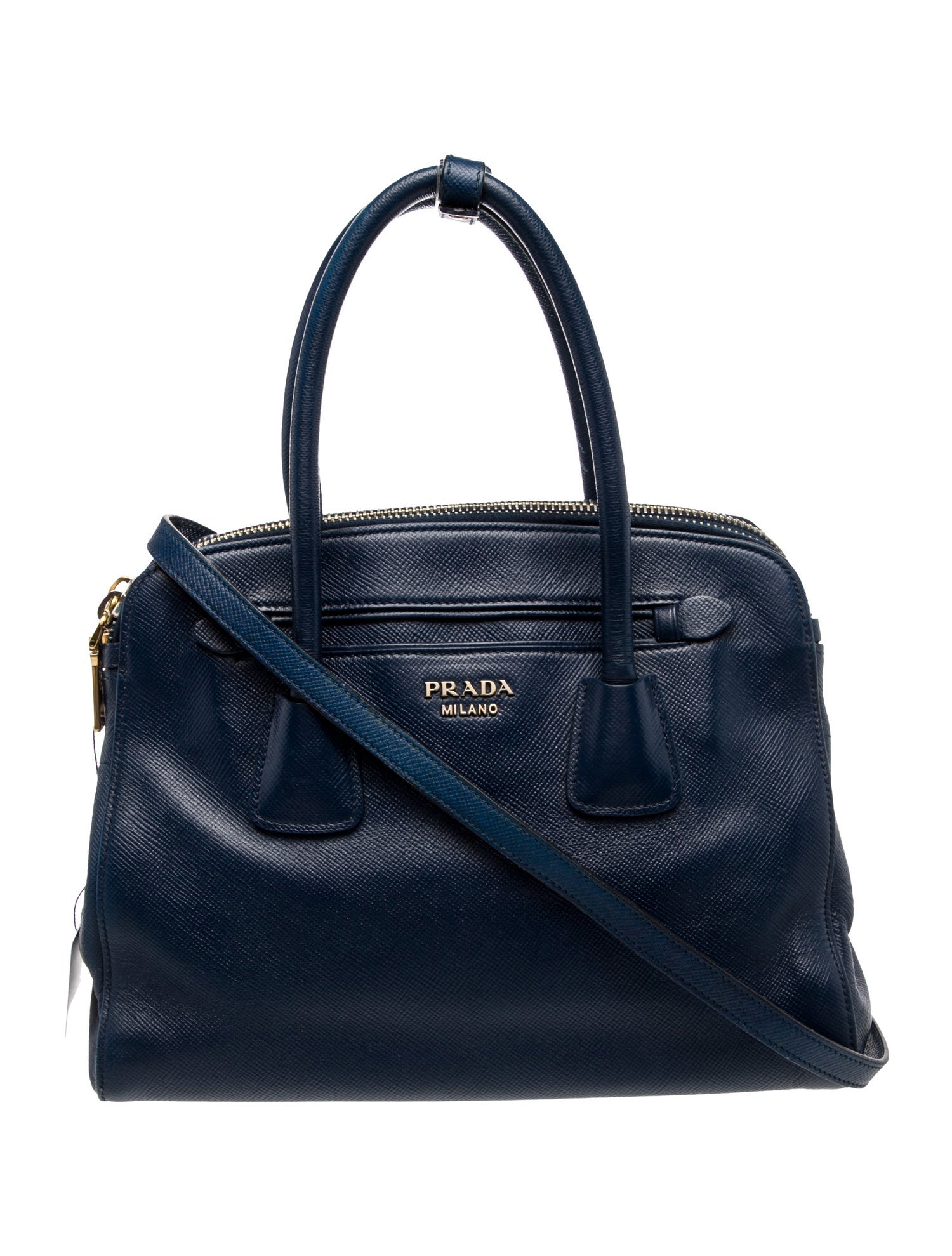 Prada Saffiano Leather Galleria Double Zip