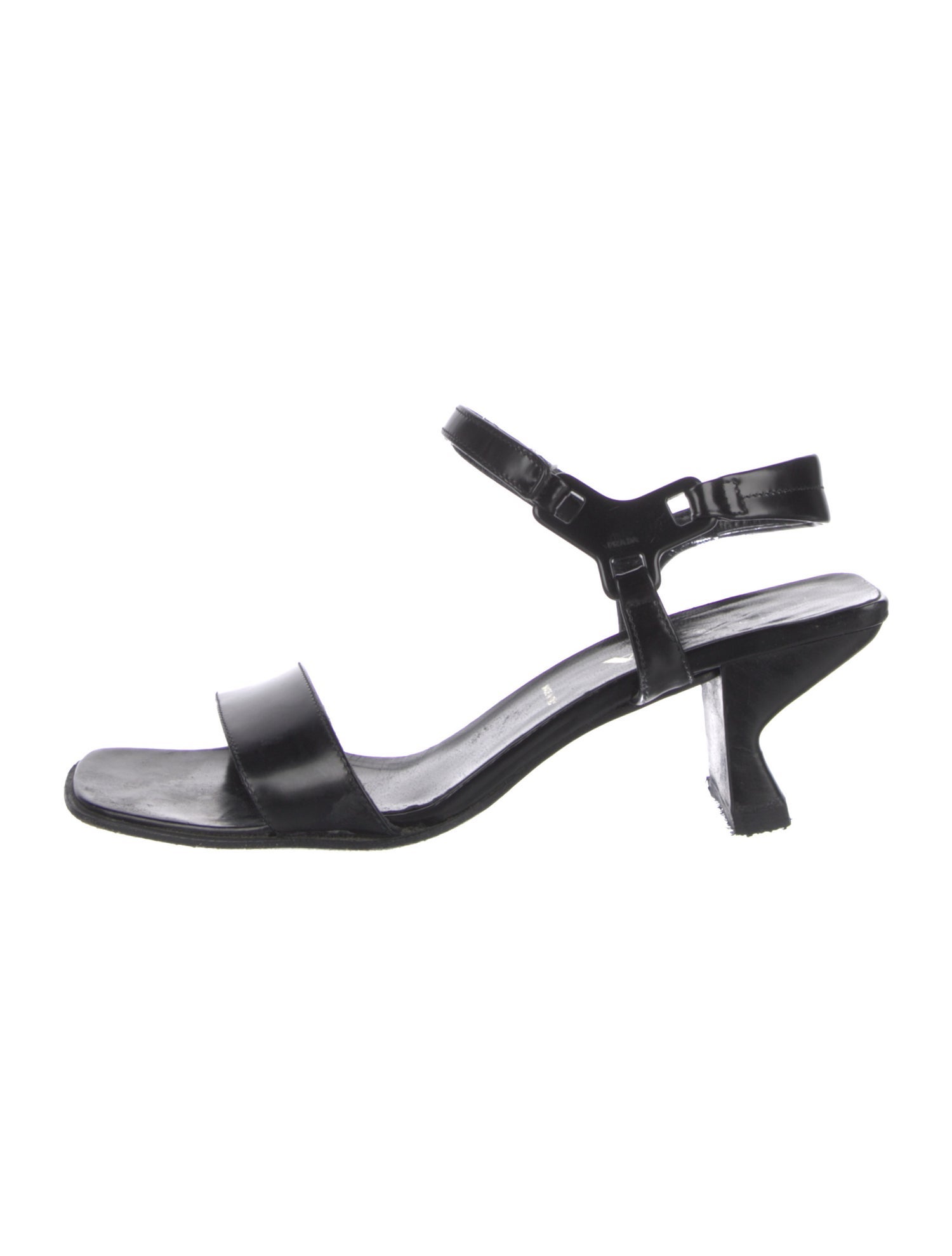 Prada Leather Slingback Sandals