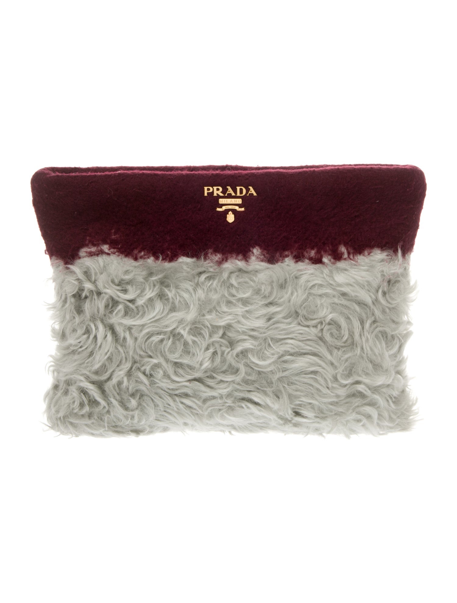 Prada Faux Fur Clutch