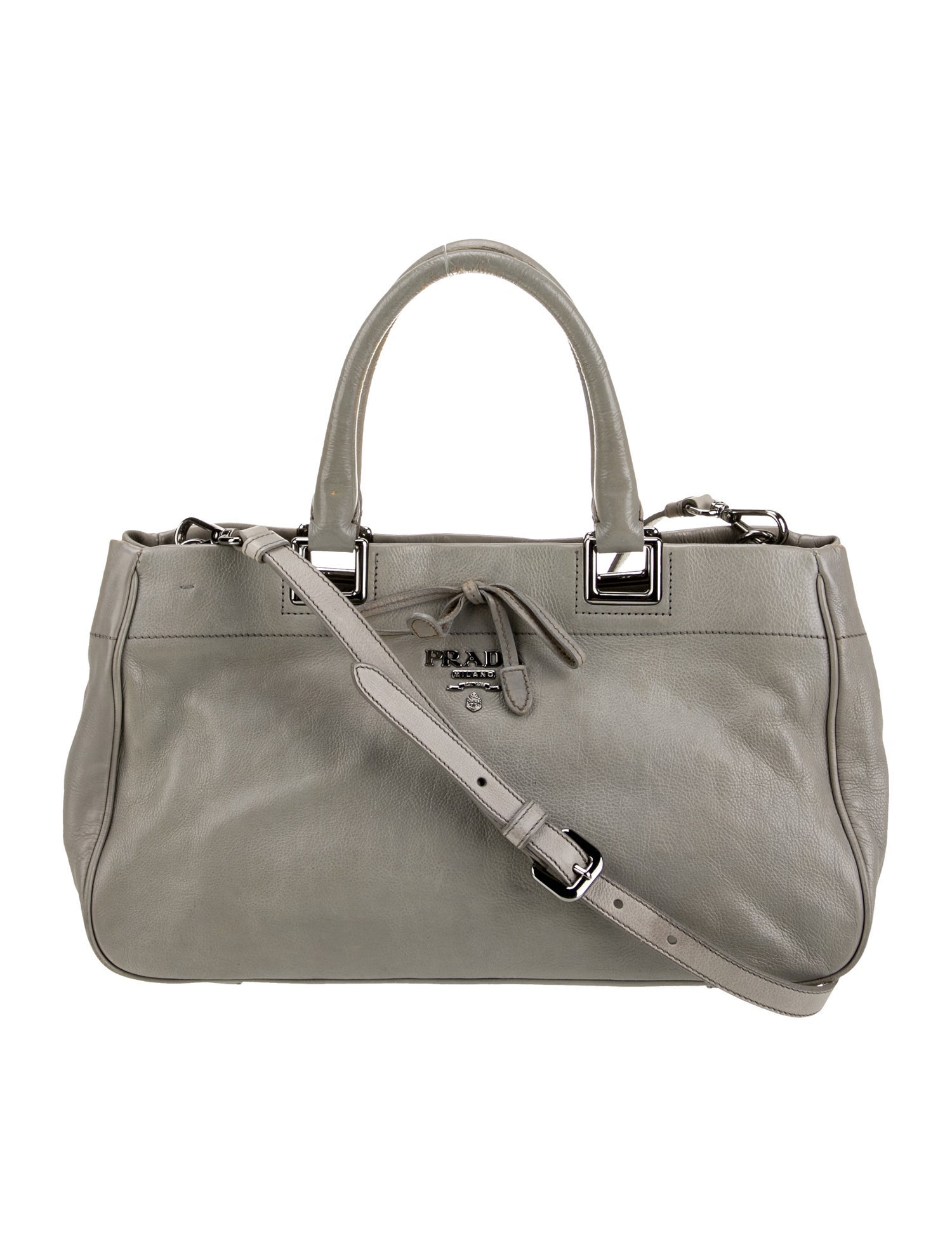 Prada Leather Top Handle Bag