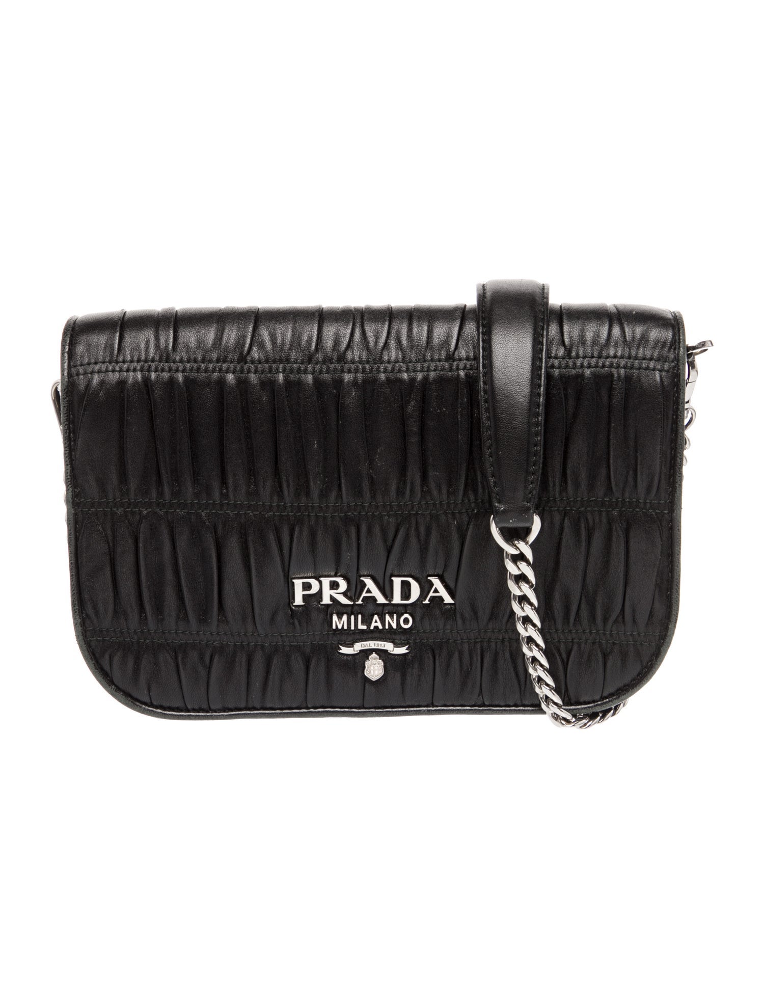 Prada Nappa Gaufre Leather Crossbody Bag