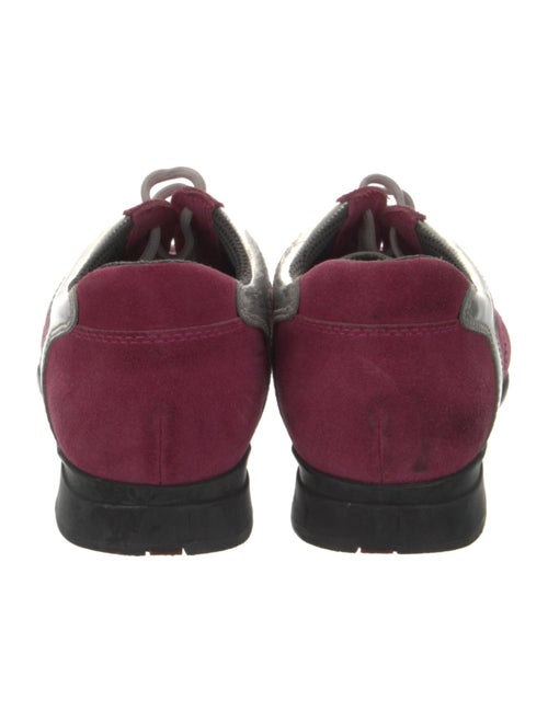 Prada Suede Printed Athletic Sneakers