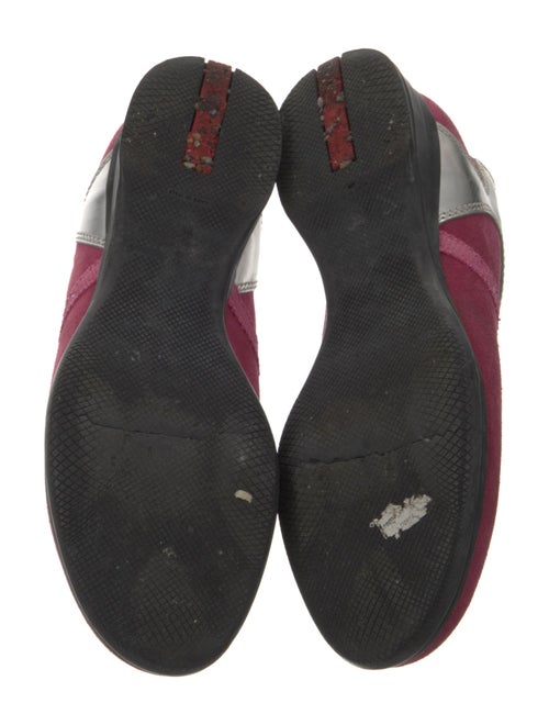 Prada Suede Printed Athletic Sneakers