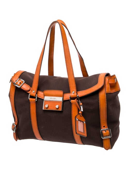 Prada Enameled Metal Triangle Sound