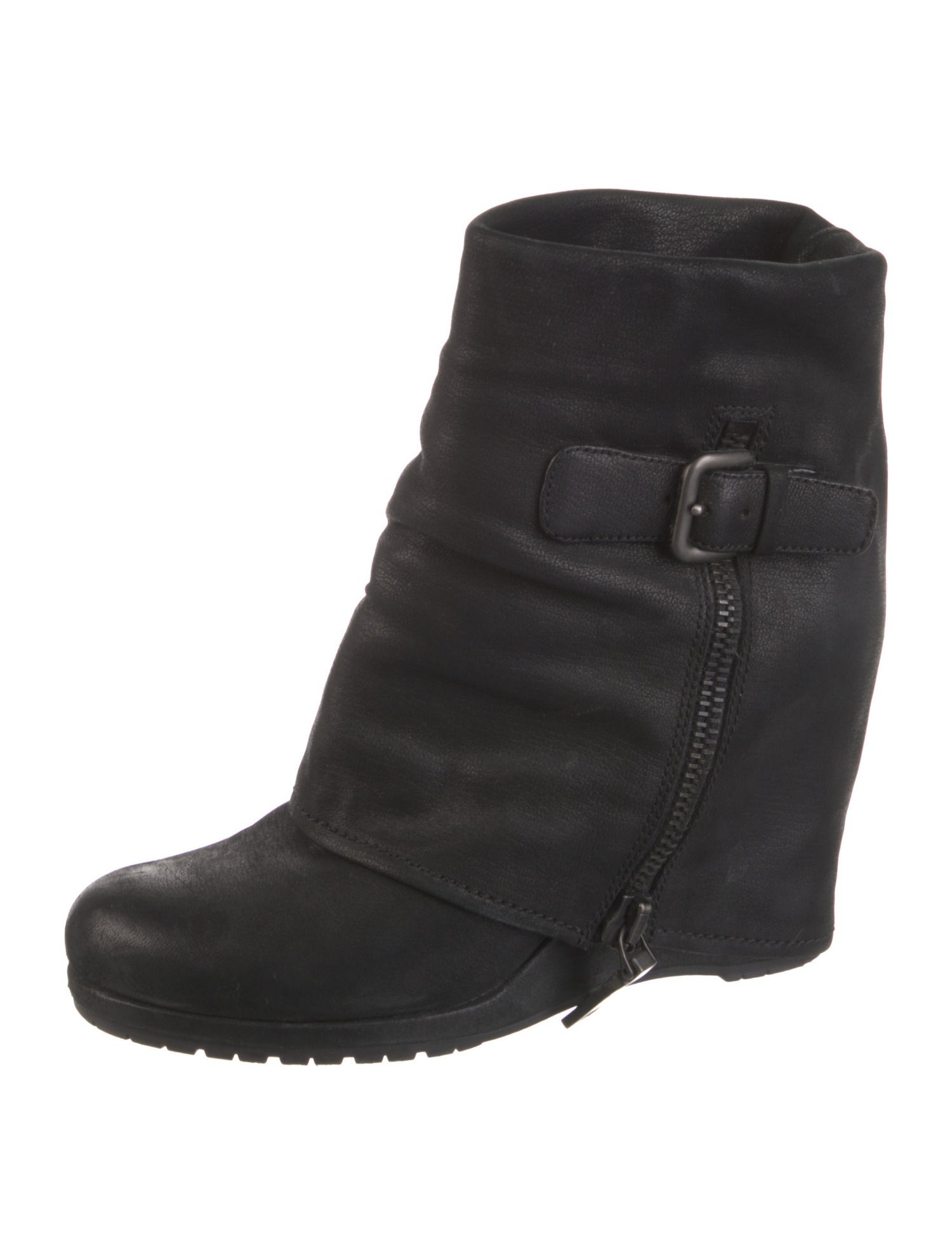 Prada Leather Lace-Up Boots