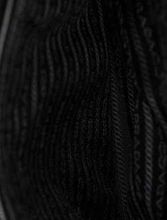 Prada Enameled Metal Triangle Backpack