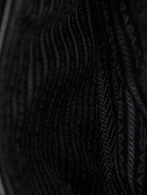 Prada Enameled Metal Triangle Backpack