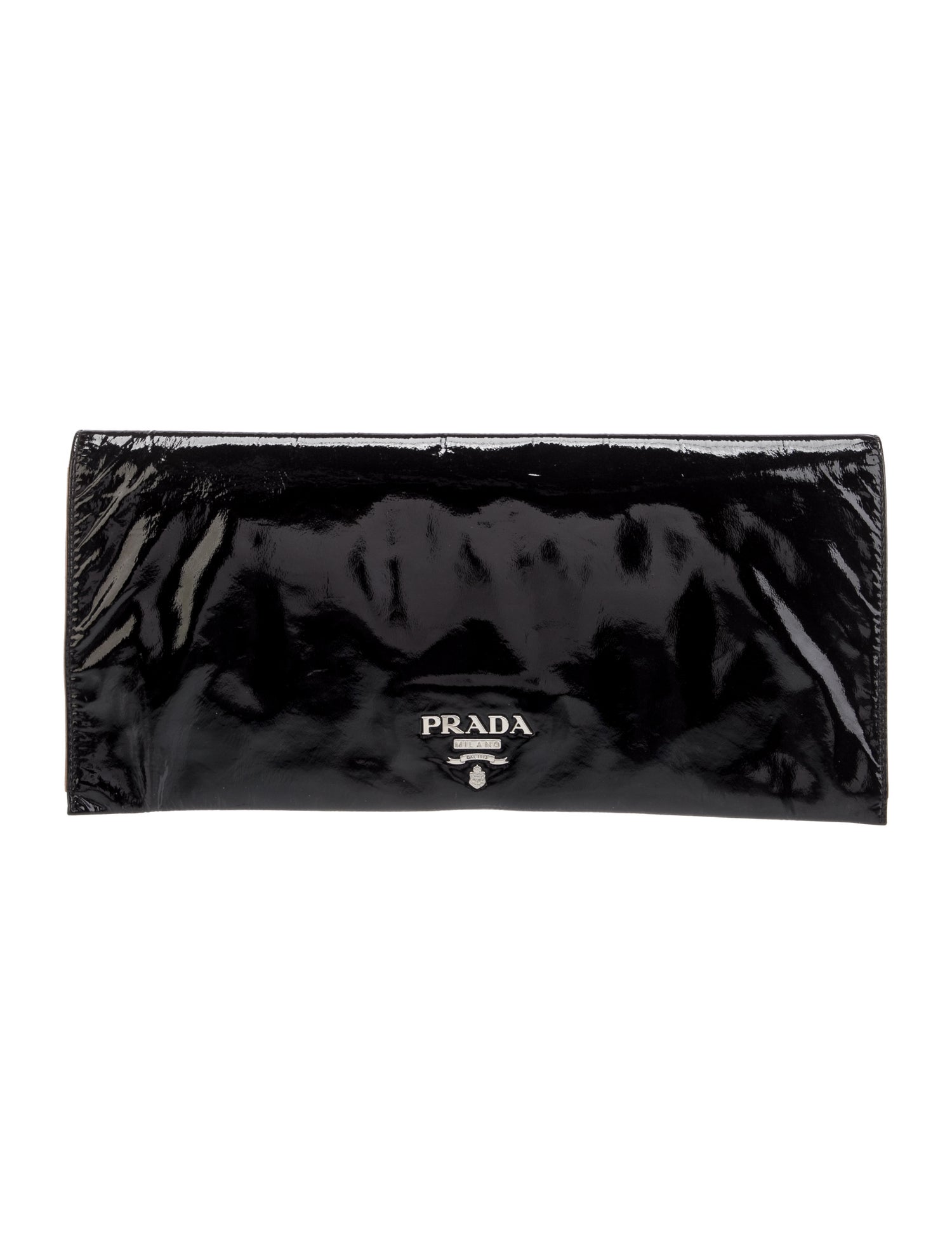 Prada Vernice Leather Clutch